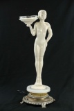 Art Deco Nude Lady Ashtray Holder