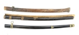 3 Japanese Scabbards