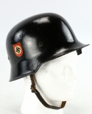 WWII German Double Decal Police Helmet