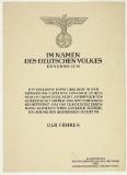 WWII Fuhrer Document