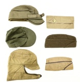 Lot of 6 Military Hats