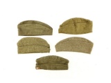 Lot of 5 Military Caps