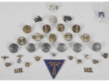 Assorted US Military Uniform Pins