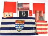 WWII US Flags Box Lot