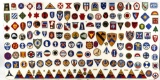 Lot of WWII US Military Patches Display