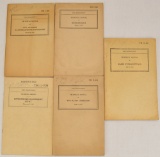 Lot of 5 US WWII Technical Manuals