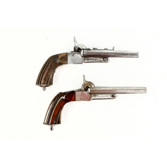 Pair of Double Barreled BP Pistols