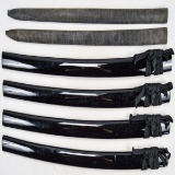 Lot of 6 Japanese Sword Scabbards