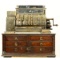 National 6-Drawer Brass Electric Cash Register