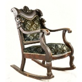 R.J. Horner-Style Ornate Griffin Rocking Chair