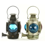 2 Adlake Railroad Car Marker Lamps