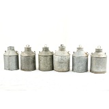 Lot of 6 Oil Storage Cans