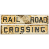 Railroad Crossing Crossbuck Double Sided