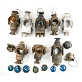 Box Lot of Railroad Switch Lamps