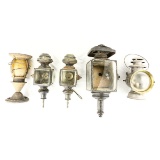 5 Unrestored Carriage Lamps/Lanterns