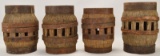 Lot of 4 Early Antique Wagon Wheel Hubs