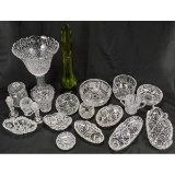 Lot of Pressed & Cut Glassware