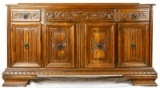 Oak Buffet 1930’s Signed Virginia House in Drawer