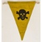 German WWII Skull Cross Bones Mine Detection Flag