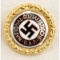 German WWII NSDAP Swastika Golden Party Badge
