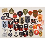 Lot of USA Navy Marine Rank and Division Patches
