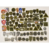 Lot of USA Army & National Guard Patches Rank Div