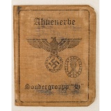 German WWII Waffen SS Officer Identification Book