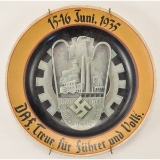 German WW II Workers Party Souvenir Plate