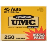 250 Rounds 45 Auto Remington UMC Ammunition