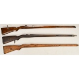 Lot of 3 Mauser Rifle Stocks