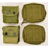 Lot of 4 US Army Compatible First Aid Pouches