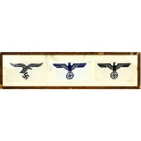 WWII German Framed Sports Shirt Emblems