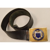 1930s Augusta Military Academy Belt & Buckle