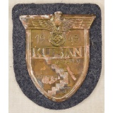 German WWII Luftwaffe 1943 KUBAN Sleeve Shield