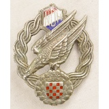 German Croatia WWII Luftwaffe Paratrooper Badge