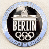 German WWII 1936 Berlin Summer Olympics Film Badge