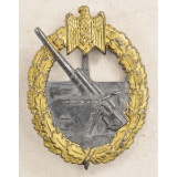 German WWII Naval Kriegsmarine Artillery Badge