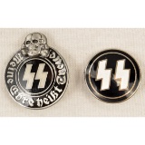 German WWII Waffen SS Schutz Staffel Badge