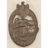 German WWII Army Heer Silver Tank Assault Badge