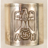 German WWII Adolf Hitler Formal Silver Napkin Ring