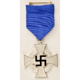 German WWII Political NSDAP 25 Year Service Cross