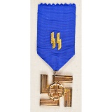 German WWII Waffen SS 25 Year Long Service Decor