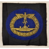 German WWII Naval Kriegsmarine U-Boat Badge