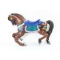 Fiberglass Outside Row Jumper Carousel Horse