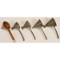 Antique Conical Metal Ice Cream Key Scoops (5)