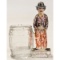 Glass Charlie Chaplin Figurine Toothpick Holder