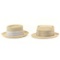 Lot of 2 Straw Hats