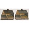 Pair Cabin Cast Iron Bookend Doorstops