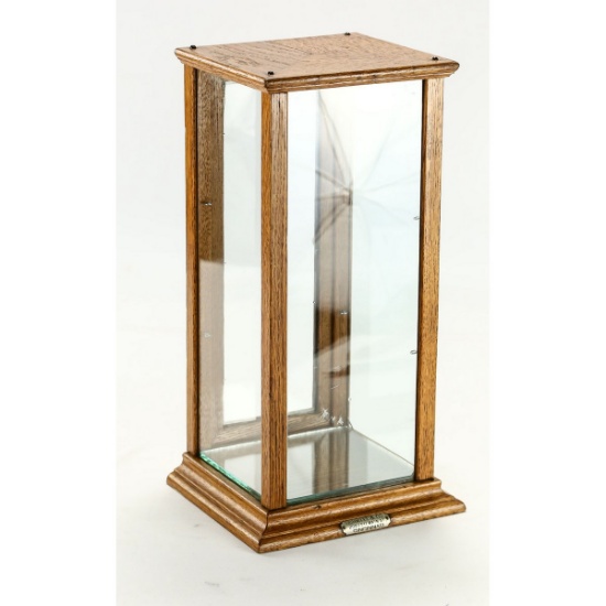 Antique Oak Display Show Case