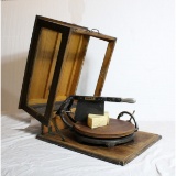 Country Scale Cheese Cutter in Countertop Case